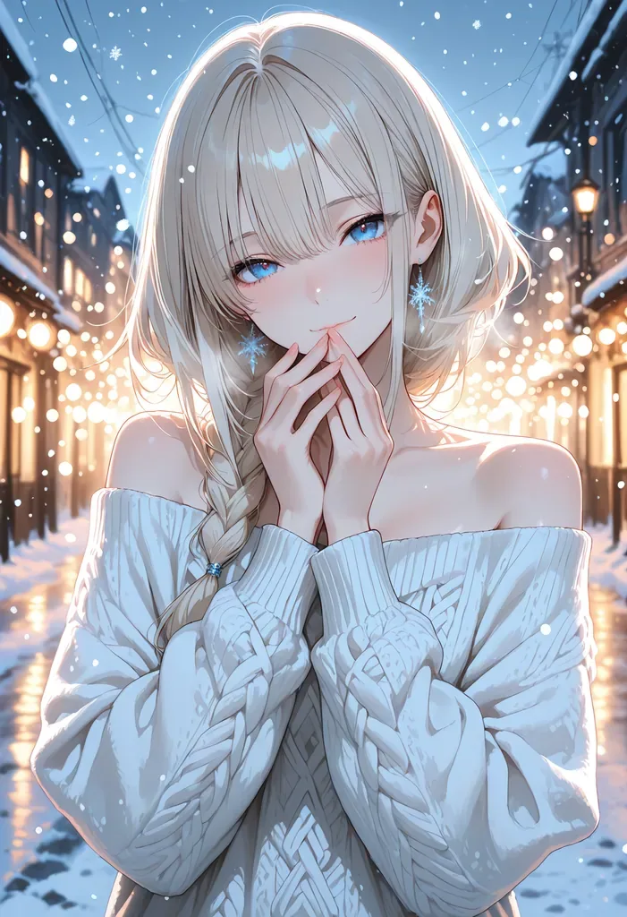 Alma · Silk robe, an attic, string lights